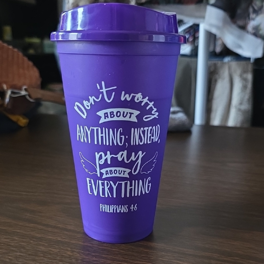 Purple Inspirational Travel Mug